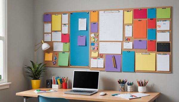 Utiliser un tableau magnétique pour organiser la maison